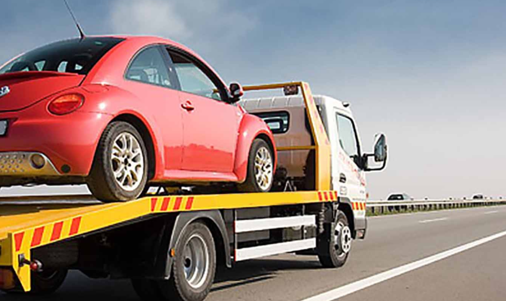 How to properly handle a roadside car breakdown and obtain towing services?